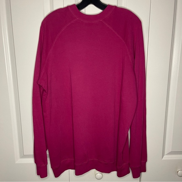 Peloton Size Large Everyday Oversized Crewneck Pink Sweatshirt Rose Cotton USA - Picture 5 of 7